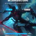 Highwings 10K 8K HDMI Cable 10FT, 4K@120Hz 144Hz HDMI 2.1 Cord Ultra High Speed 48Gbps, Durable, Flexible, for Gaming Monitor, Game Console, Graphics Card, Streaming Media, TV, Ethernet, SoundBar (Black)