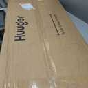 Huuger 63 Inch L Shaped Desk with Fabric Drawers, Computer Office Desk with Power Outlets and USB-C Port, Corner Desk with Storage Shelves, for Gaming Work Study Home Office, Reversible, Rustic Brown