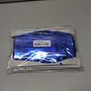 Voircoloria 3 Pack 3.3 x 8.2 ft Matte Blue Foil Fringe Curtains, Dark Blue Tinsel Streamers Batman Party Decorations, Fringe Backdrop, Door Shimmer for Graduation, Birthday Backdrop for Men or Boy