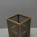 HD 10 in Metal Candleholder W/Glass