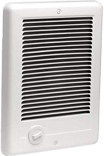 Cadet Com-Pak Electric Wall Heater Complete Unit with Thermostat (Model: CSC152TW, Part: 67506), 5120/3840 BTU, 240/208 Volt, 1500/1125 Watt, White