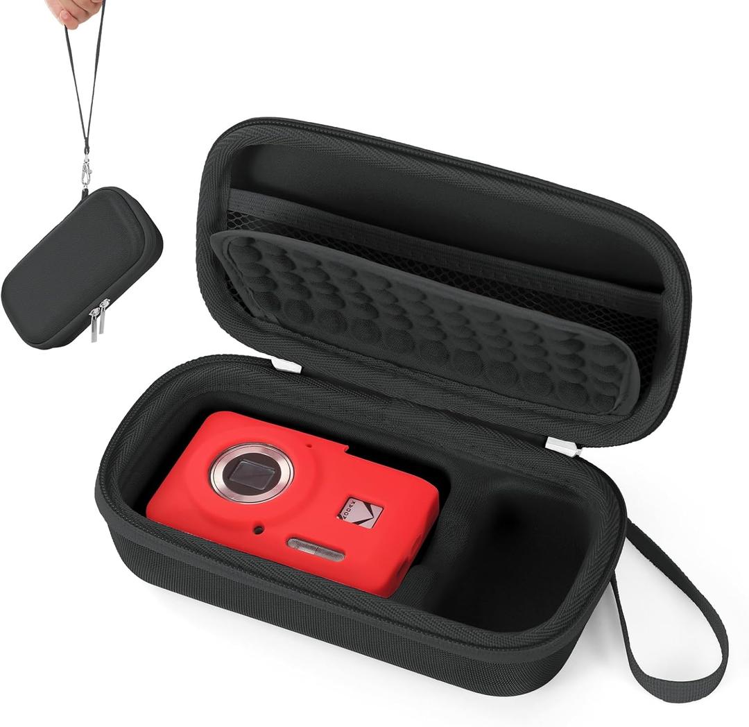 Camera Carrying Case Compatible with KODAK PIXPRO FZ55 / FZ45 16MP Digital Camera, Hard Bag Suitable for Travel and Home Storage (Black)