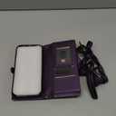 Wallet Case for iPhone 17 Pro Max with Card Holder/Crossbody Wallet/Strap,[RFID Blocking][Magnetic] PU Leather Phone Case for iPhone 17 Pro Max,6.9 in, Purple