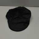 TOP-EX Men's Linen Flat Cap - Summer Ivy Newsboy Hats, Gatsby Cabbie Golf Driving Cap for Hombre Irish Scally Paperboy Pageboy Cap, Black X-Large XL Extra Large Big Head Oversize