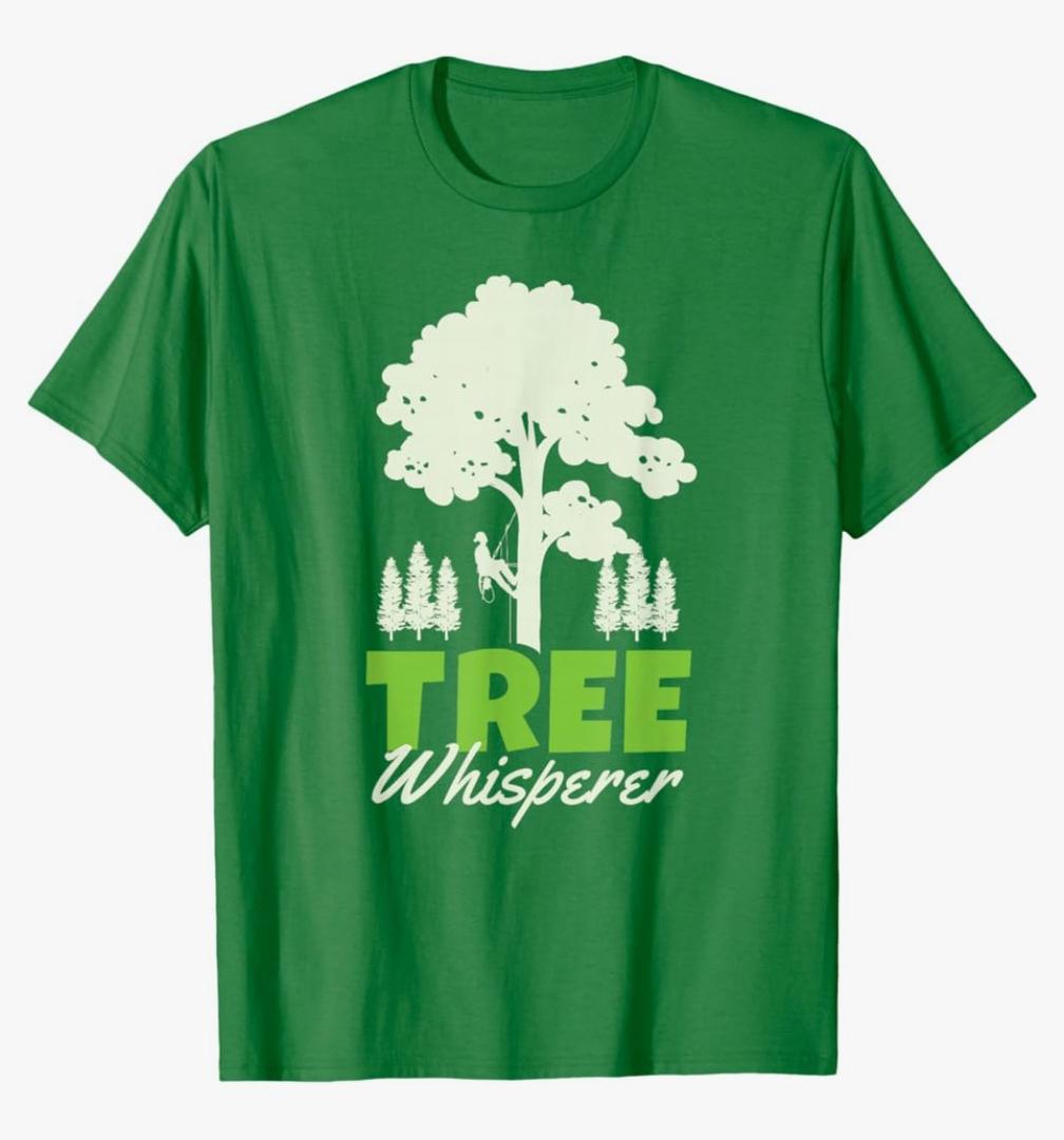 Tree Climber Arborist Tree Surgeon Whisperer T-Shirt, L