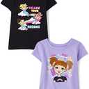 The Children's Place Baby-Girls and Toddler Unicorns, Butterflies, Trends Short Sleeve Graphic T-Shirts,2 Pack, 18-24 