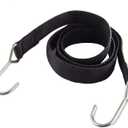 Flat Bungee Cord, 72 inch Black Heavy Duty Bungee Cord with Hooks
