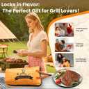 21 Inch BBQ Blanket for Resting Meat, Reusable Oil-Proof Smoker Grilling Bag with 5-Layer Insulation, Essential BBQ Accessories for Brisket/Beef/Pork Shoulders/Ribs/Turkeys, Gifts for Men