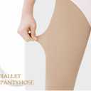 HETH Ballet Tights for Girls - Ultra Soft Dance Tights Convertible Tight (5-8 Years, Tan 2 Pairs)