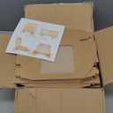 100 Pcs 5x5x2 Inch Truffle Boxes Pastry Gift Boxes Bakery Boxes Cookies Soap Box Chocolate Covered Strawberries Boxes Browine Cake Treat Box for Party Favors