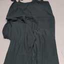 BLENCOT Maternity Ribbed Jumpsuit Sleeveless Square Neck Wide Leg Stretchy One Piece Romper (Medium, Dark Green)