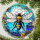 Christmas Bee Keepsake Ornament - Bee Lovers Gifts - Animal Lovers Ornaments