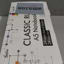 feela 24 Pack Journal Notebook Bulk for Work, Business Notebook Hardcover Lined Writing Journal with Pen Holder for Students Women Note Taking, with 24 Black Pens, 120 GSM, 5.1x8.3, A5, Solid Colors