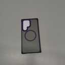 DEERLAMN Strong Magnetic Case for Samsung Galaxy S24 Ultra 6.8-Inch,[Compatible with Magsafe][Military Grade Drop Protection] Translucent Matte Shockproof Protective Phone Cover, Frosted Purple