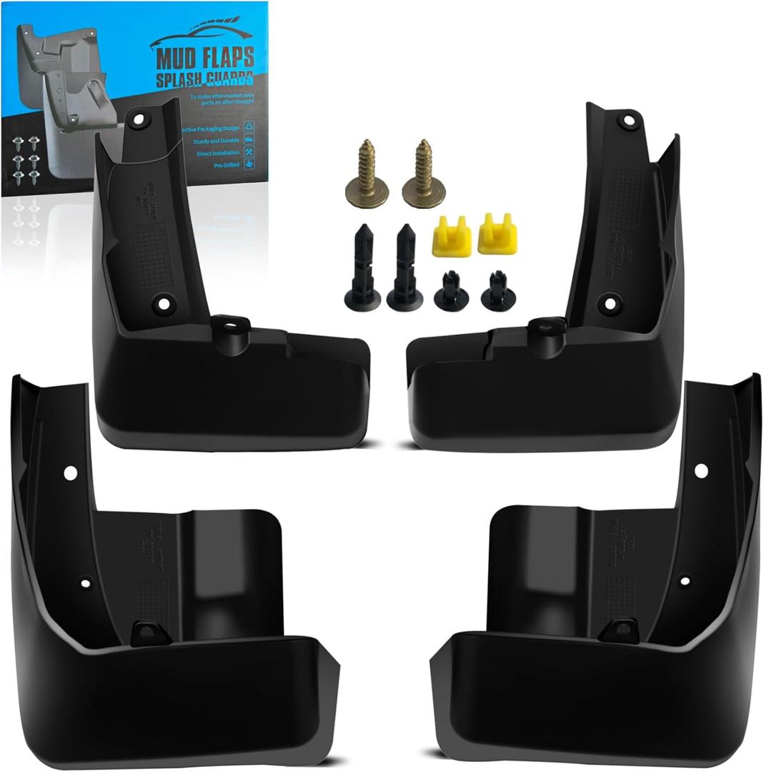 KEYOOG Front & Rear Mud Flaps Splash Guards Fit for 2020 2021 2022 2023 2024 Sub-aru Outback 4-Door Wagon (B16), 4-Pc Set Easy to Clean and Install, Without Side Skirts or Body Modifications, Black