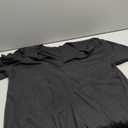 GTETKDE Rompers for Women Casual Short Sleeve Oversized Athletic Jumpsuits Workout Hot Shot Tee Romper Overalls with Pockets (X-Small, Black)