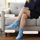 3 Pairs Moisturizing Socks Overnight, Love Heart Aloe Socks, Moisturizer Sock for Dry Cracked Feet, Cozy Gel Spa Sock for Women(Rose Red, Purple and Light Blue), One Size