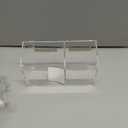 BEYGORM Magnetic Dry Erase Marker Holder for Whiteboard,Non-slip Acrylic Magnet Pen Holder for Fridge Refrigerator,Locker Organizer for Work,Locker Accessories,Pencil Cup for Desk,Marker Organizer (Clear)