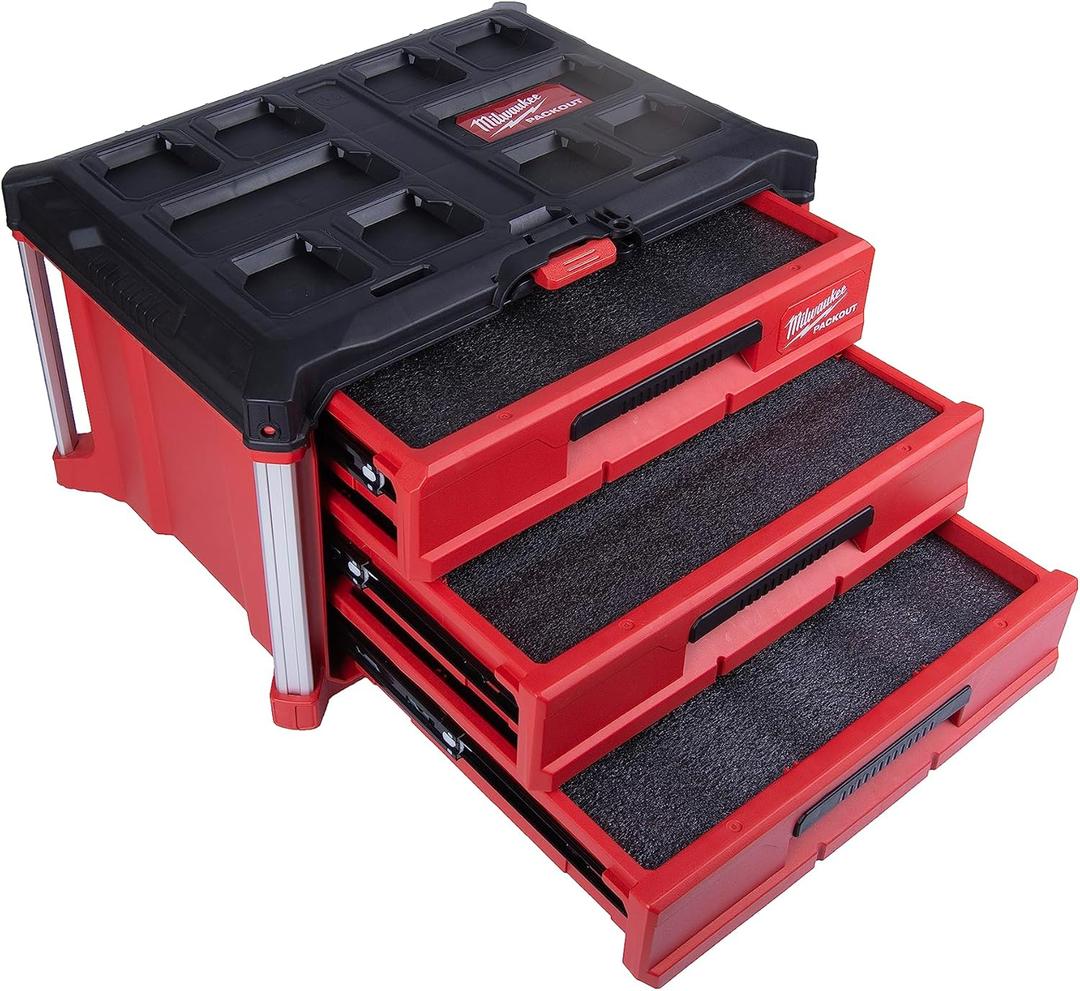 Econo Foam Inserts- Fits Milwaukee Packout  48-22-8443 (3 Piece Foam Kit)