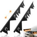 Stainless Steel Stove Gap Covers (2PCS), Stove Gap Filler for Kitchen Oven Counter Side Gap, Range Trim Kit, Easy Clean and Heat Resistant, Adjustable Length 13.8" to 27.5" 1