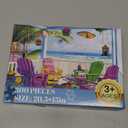 300 Piece Puzzle for Adults,Jigsaw Puzzles 300 Pieces Seaside Scenery Puzzle for Kids Adult Senior Beach Jigsaw Puzzle for Adults 300 Pieces Challenging Puzzles Family Activity Game Nights Gifts