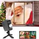 Christmas Window Decoration,Halloween Projector Decoration, Outdoor Waterproof Halloween Projector Lights for Halloween Home Show Christmas Movies Party Decorations