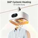 Portable Clothes Dryer, Compact & Foldable Electric Drying Machine for Home, Travel & RV, with Remote Control and Carry Bag