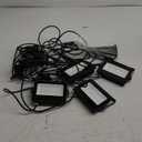 AUXTINGS 150W RGB LED Floodlight,15000LM Smart Flood Lights Outdoor with APP Control, Colour Changing,Timing Scene Lighting for Party Stage Garden Halloween Christmas Decorations,IP66 US Plug,4 Pack