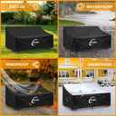 Kipiea Patio Sofa Cover, Heavy Duty Outdoor Couch Covers Waterproof Winter, 3-Seat Patio Furniture Cover Loveseat, Outdoor Sofa Covers with Anti UV and No Tears, No Fading (85"W x 40"D x 31"H)