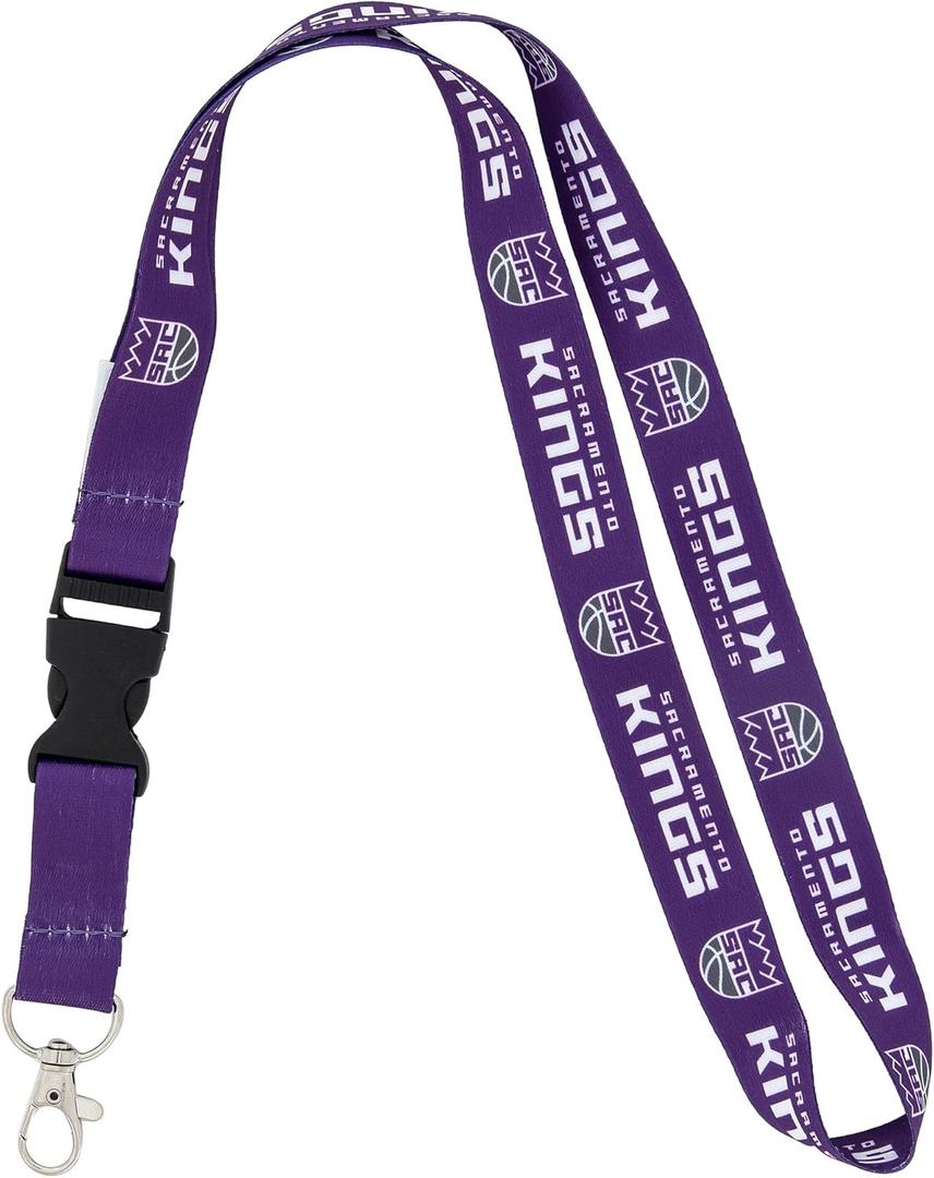 Desert Cactus Sacramento Kings Lanyard Keychain Detachable NBA Breakaway Snap Buckle National Basketball Association Car Keys ID Badge Holder (Lanyard 3)