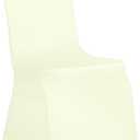Babenest Spandex Chair Covers Upgraded Universal Stretch Washable Fitted Dining Room Chair Slipcovers Protector for Wedding, Holidays, Banquet, Party, Celebration (10, Beige)