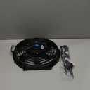 10" inch Slim Fan Push Pull Electric Radiator Cooling Fans 12V Mount Kit Unversal Black