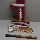 16Inch Football Number 1 Piata Includes Blindfold, Wooden Stick and Confetti for Game Day Tailgate Party Decorations - 15.8"x 11x 2.76