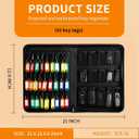 Sdstone Portable Zippered Key Case,Fireproof and Waterproof Key Organizer with 42 Key Hooks and Tags, Portable Key Binder,Key Storage for Real Estate Sales,Hotel Executives, Car Service
