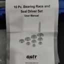 Orion Motor Tech Bearing Press Kit, 10pc Bearing Race and Seal Driver Set with Seal Driver and 9 Bearing Adapters, Seal Installer Bearing Driver Kit for Bearing Installation