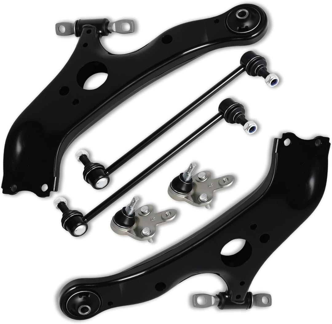 6Pcs Front Lower Control Arm Ball Joint Sway Bar End Link Compatible with Toyota 2011 2012 2013 2014 2015 2016 2017 2018 2019 2020 Sienna K622035 K622036 K750574 K500187 K500188
