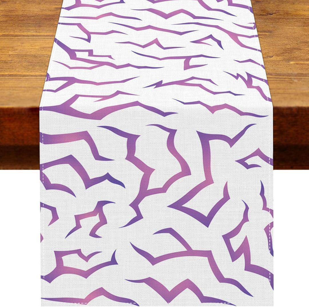 Demon Movies Hunters Table Runner Korean Pop Birthday Party Decoration Cozy Anime Gamer Music Home Kitchen Dining Room Table Decor (13" x 72")