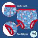 JAHSIYI 100% Cotton Boys Soft Boxer Briefs Size 3T Tagless Underwear 1-Pack