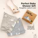 3-Pack Organic Swaddles for Newborns, Baby Sleep Sacks 0-3 Months - Baby Swaddle Wrap, Newborn Wearable Blanket, Infant Sleep Sack for Girls, Boys, Soft & Snug, Large Hook & Loop Closure (Granite)