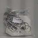 40 Pack Openable Curtain Rings with Clips Metal Hangers Ring, Drapery Clips Hooks, Decorative Curtain Rod Clips Hangers 1.5 Inch Interior Diameter Eyelets(Silver,1.5")