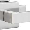 EHOMEWARE 1 Pack Silver Door Handles Interior, Keyless Closet Door Knobs, Passage Door Knobs No Lock, Reversible Door Lever for Left/Right Handed Doors, Satin Nickel Finish