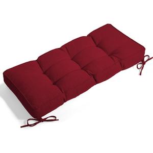 Detiblue 42x16Inch Tufted Bench Cushion,Durable(Cross-Weave Deep Red), 42x16x4