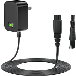 5V Charger for Remington Shaver - Auto Power Off & Charging Display 5V1A Power Cord Compatible with HC5870 HC4250 PF7500 PF7600 PG6250 PG6255 PG6170 PG6171 XR7000 XF8550 XF8700 XR1400 XR1430 HC5950
