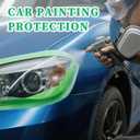 Green Masking Tape,Painters Tape,Green Painters Tape for Automotive Painting,DIY Paper Arts & Crafts, Spraying Drywall Paint, No Residue & Easy to Clean Up,12pcs 0.7in X 54 Yd Painter's Tape