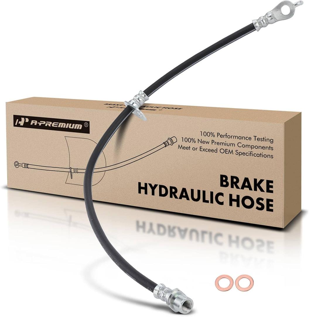 A-Premium Rear Driver Brake Hydraulic Hose Compatible with Lexus Models - RX350 2007-2009 3.5L, RX400h 2008 3.3L, FWD - Replace# 90947A2040