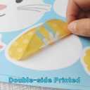 4 x Easter Window Clings Happy Easter Bunny Rabbit Egg Window Stickers Double-Side Glass Decals for Home Office School Shop Display Party Decorations, 9 Sheet