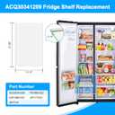 Upgraded ACQ30341209 LRSXS2706S LHSXS2706S LRSXS2706V Freezer Shelf Replacement Compatible with LG Refrigerator Glass Shelf LRSXS2706B LRSXS2706W LG Freezer Drawer Cover Parts AP7177420 PS16661522