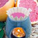 Boao Wax Melt Liners Reusable Leakproof for Any Wax Cubes Waxes Warmer Containers Cups for Scented Candle Plug in Warmers Electric Waxes Melters Burner(White,25 Pieces)