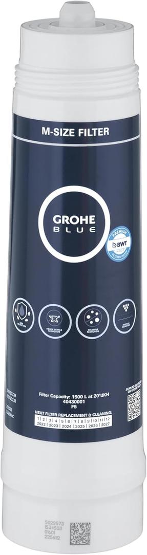 Grohe 40430001 Blue 5-Stage Replacement Water Filter 396.25 Gallon Capacity (396.25 gallon)