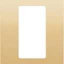 LIDER Matte Finish Decorator Switch Cover, Screwless Wall Plate, Mid-Size 1-Gang 4.88" x 3.11", Unbreakable Polycarbonate Thermoplastic, UL Listed, LSWP-31M-GD, Gold